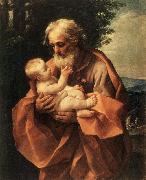 RENI, Guido St Joseph with the Infant Jesus dy oil painting on canvas